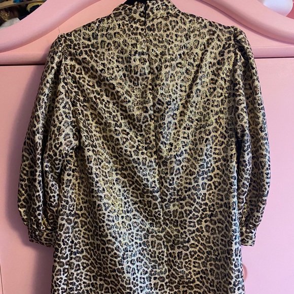 COPY - Zara leopard gold mini dress - Picture 3 of 4